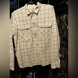 J Crew zip up collared shirt